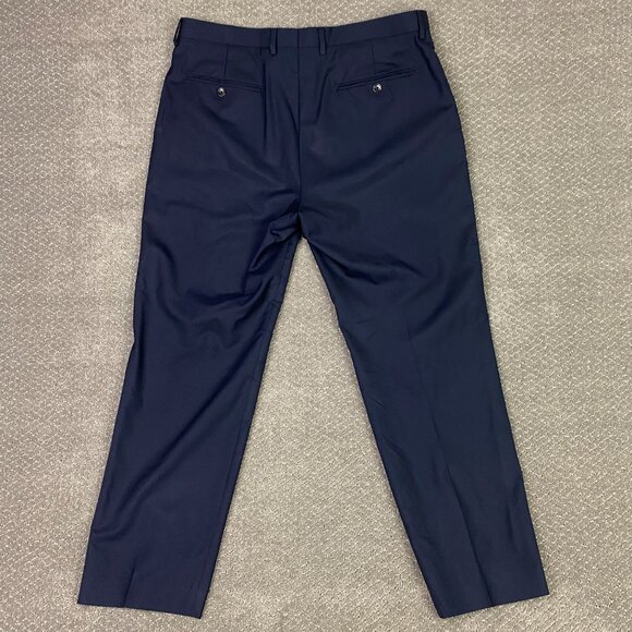 J. CREW Crosby Loro Piana Suit Pants Dress Mens 35 x 30 Fits 37 x 29.5 Navy Wool - Picture 4 of 16